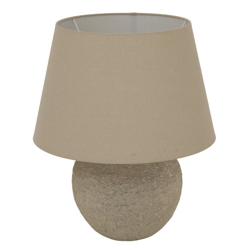 Tuscan Grey Ceramic Table Lamp – 40cm, product view