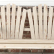 Outsunny Fir Wood Love Seats with Wheel-Shaped Armrests, Large Load-Bearing Chair, Natural Wood Finish – view 9