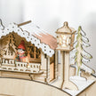 Close-up of the house and village details