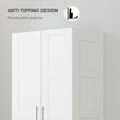 White panel door wardrobe – image 6