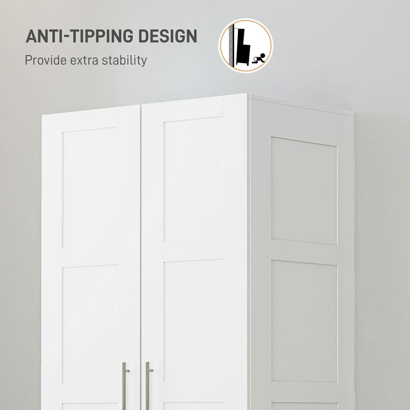 White panel door wardrobe – image 6