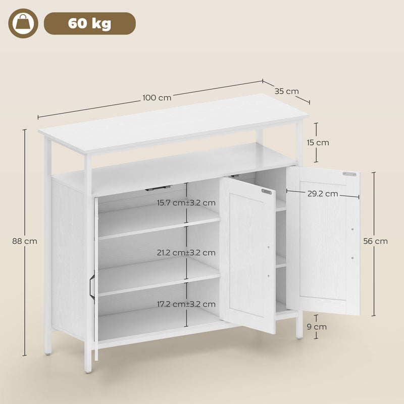 Industrial sideboard with open shelf – image 3