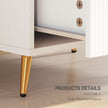 White 2-drawer bedside table – image 6