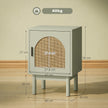 Set of 2 rattan bedside tables – image 3