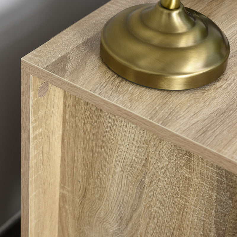 Brown 2-drawer bedside table – image 9