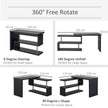 Rotating L-shaped corner desk – image 4