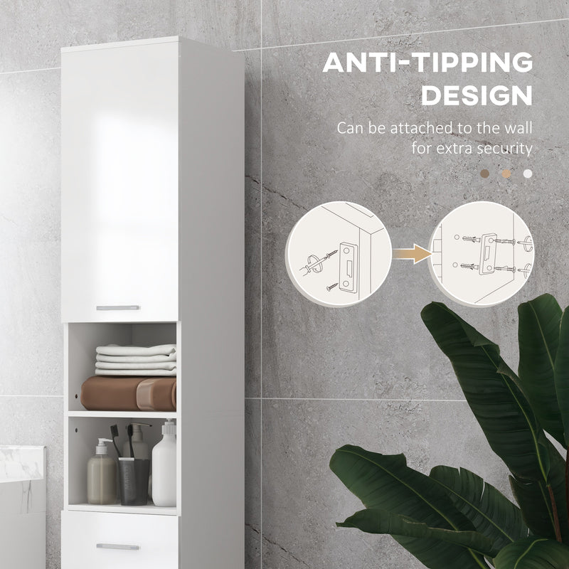 180 cm slim bathroom cabinet – image 5