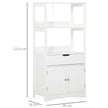 White bathroom floor cabinet – image 3