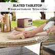 Rattan garden dining set – image 5