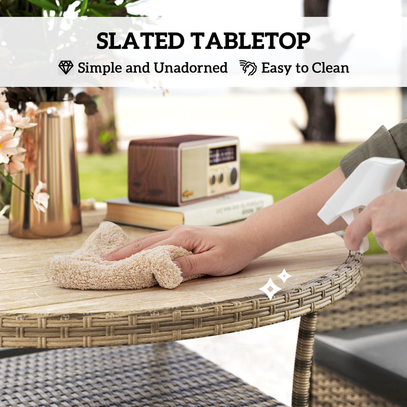 Rattan garden dining set – image 5