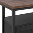 HOMCOM Industrial Kitchen Sideboard with Open Shelf, 2 Cabinets, Adjustable Shelves for Living Room, Dining Room, Black – view 10