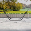 Outsunny 9ft Hammock Stand Adjustable Hammock Frame with Non-Slip Feet for Indoor Outdoor, 150 kg Capacity, Black – view 3