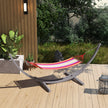 Outsunny 3.25m Wooden Hammock Stand Universal Fit Garden Picnic Camp Accessories, Grey – view 9