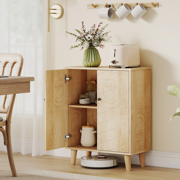 Vintage chevron cabinet – image 2