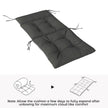 High-back chair cushions dark grey – image 7