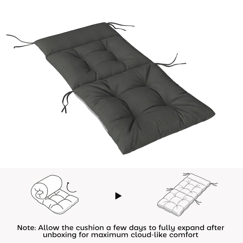 High-back chair cushions dark grey – image 7