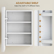 White mirrored bathroom wall cabinet – image 7