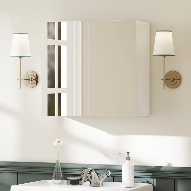 Double-door mirror bathroom cabinet – image 9
