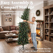 7ft slim pine pencil Christmas tree – image 6