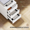 White 3-drawer lockable cabinet – image 4