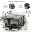 10-seater rattan cube dining set – image 7