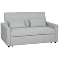 Three-Way Two-Seater Sofa Bed - Light Grey