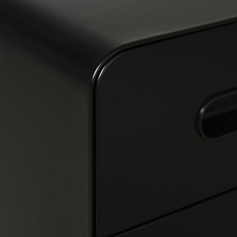 Lockable 3-drawer steel file cabinet – image 9