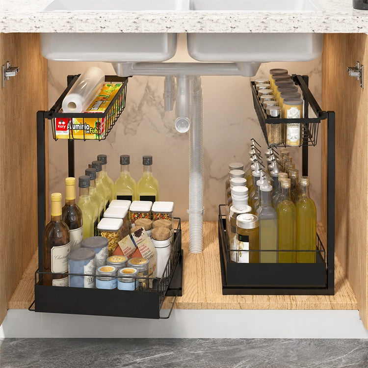 Kitchen Spice Rack & Sink Organiser — Multi-Purpose Metal Storage Rack