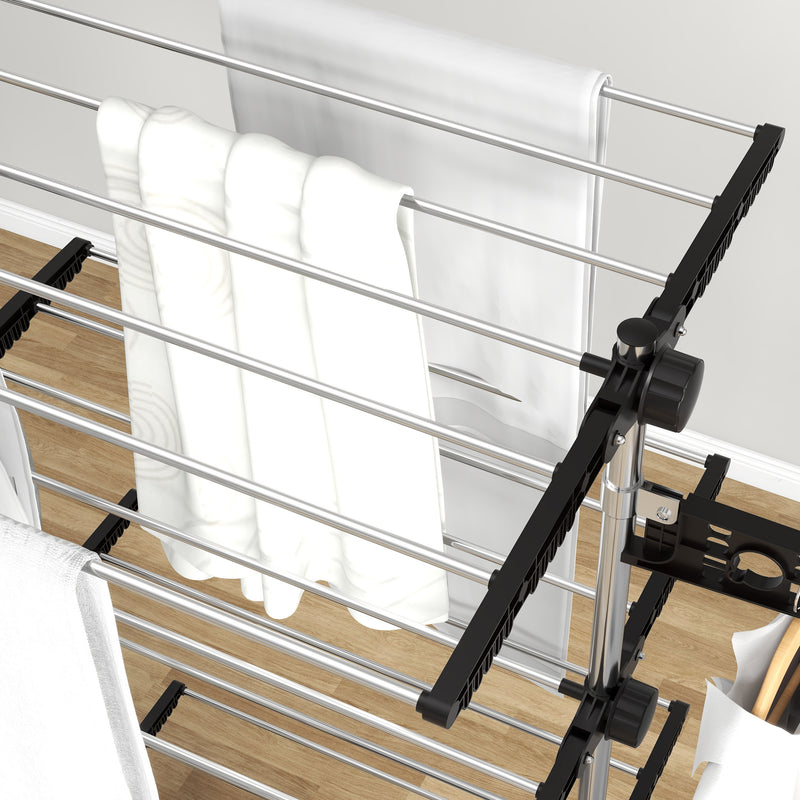 4-tier clothes airer, black – image 8