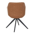 Back of the Uppsala chair showing the curved tan back