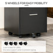 2-drawer mobile filing cabinet – image 5