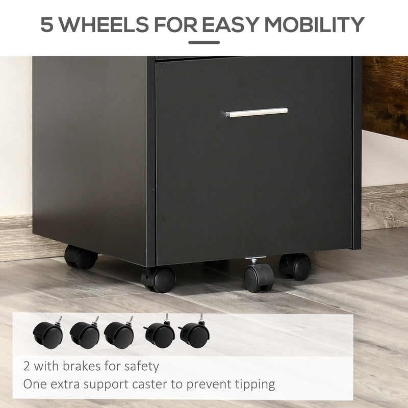 2-drawer mobile filing cabinet – image 5