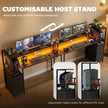 Black RGB gaming desk – image 4