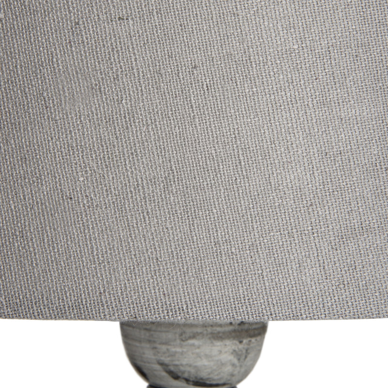 Grey linen shade texture close-up