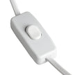 White inline on/off switch on the cable