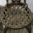 Floral cast aluminium bistro set – image 7