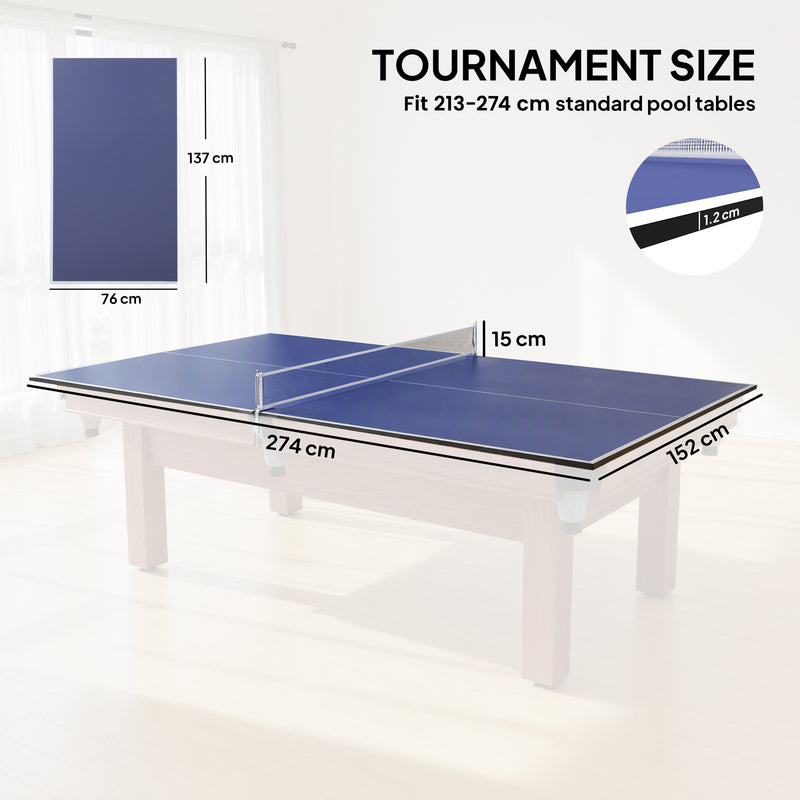 9ft table tennis conversion top – image 3