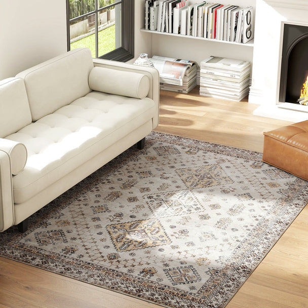 Beige vintage rug 230 x 160 cm – image 2