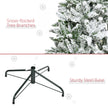 5ft snow-flocked pine Christmas tree – image 7