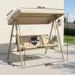 Beige 3-seater swing seat – image 3
