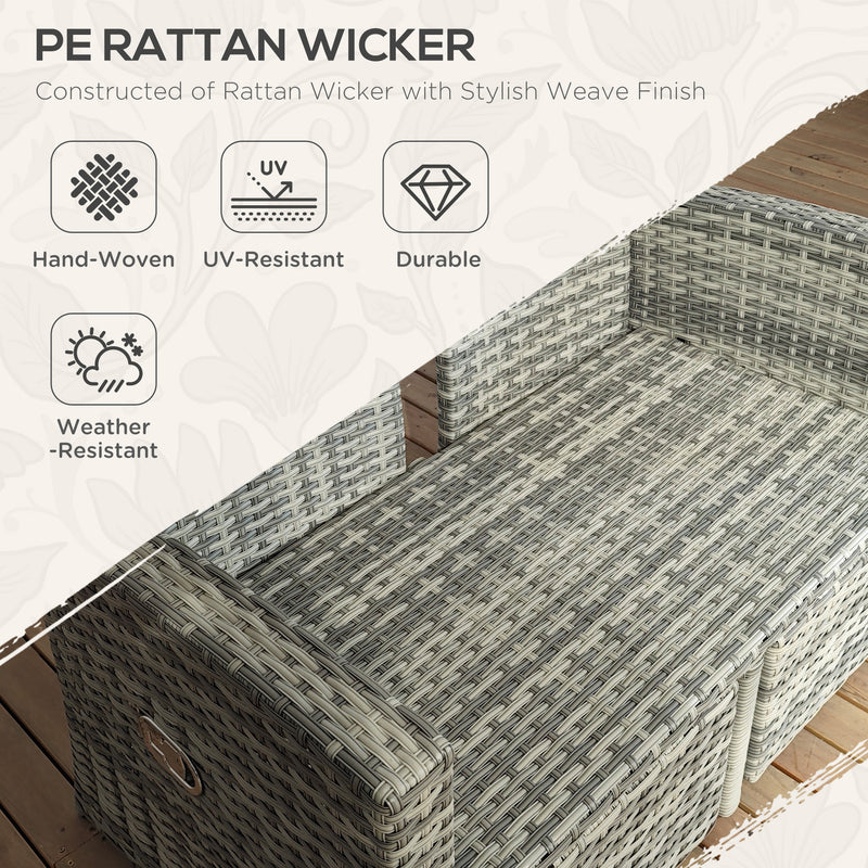4-piece rattan sofa set – image 4
