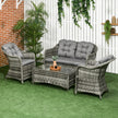 4-piece rattan sofa set – image 2