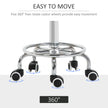 Black round rolling stool – image 7