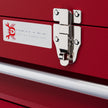 2-Drawer Metal Tool Box with Carry Handle – Red – image 9 of 9