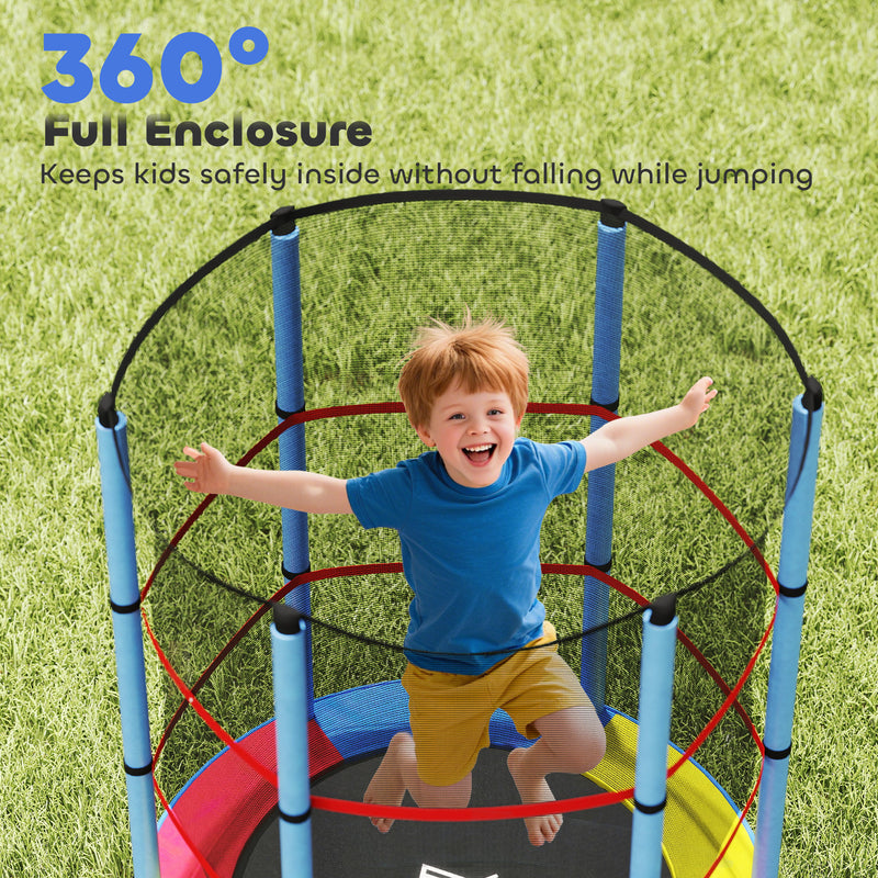 Kids trampoline with enclosure – image 7