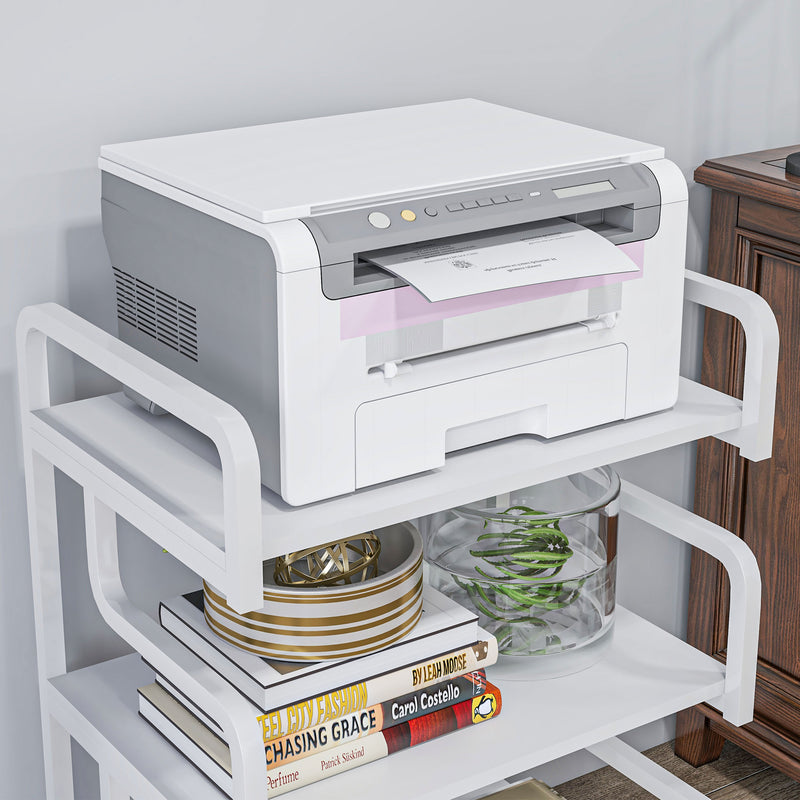 White 3-tier printer stand – image 8