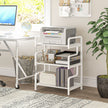 White 3-tier printer stand – image 2