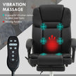Vinsetto Six Point Vibrating Massage Office Chair - Black – view 4