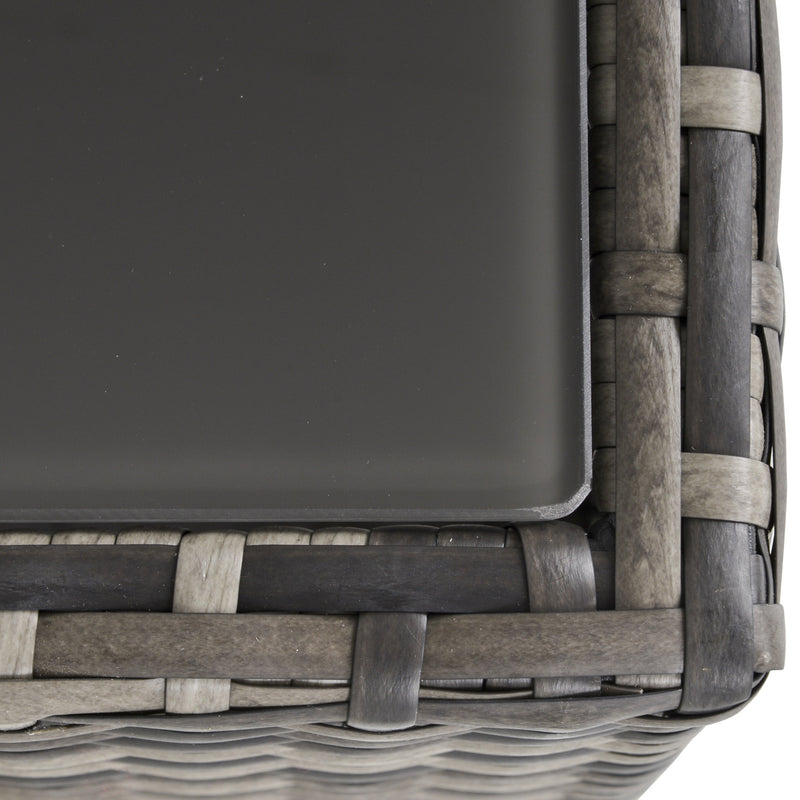 Square rattan coffee table – image 8