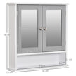 Grey mirror wall cabinet – image 3